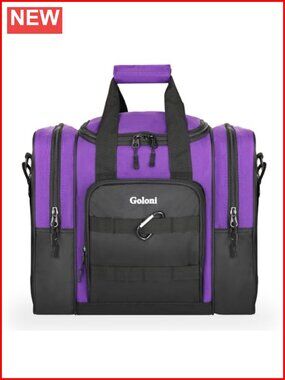 Single Bowling Ball Tote Bag Padded Holder Ventilated Shoe Compartment Polyester